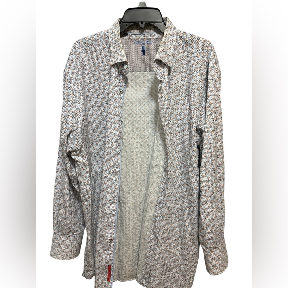 Visconti Black‎ men’s size 2XLB flip cuff button down
